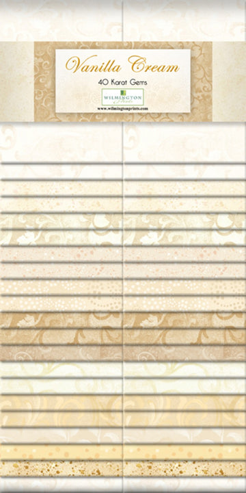 2-1/2 in Strips Essential Gems Vanilla Cream 40pcs