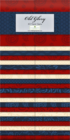 2-1/2 in Strips Essential Gems Old Glory 40pcs  Fabric - StoryQuilts.com