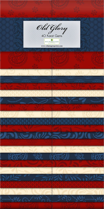 2-1/2 in Strips Essential Gems Old Glory 40pcs  Fabric - StoryQuilts.com