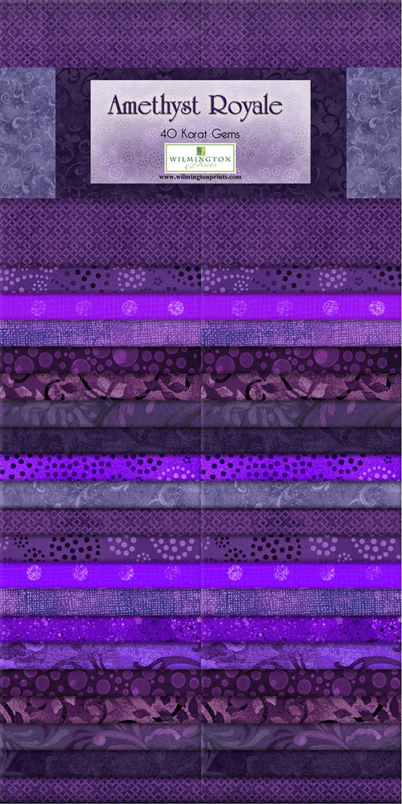 2-1/2 in Strips Amethyst Royale 40pcs per bundle  Fabric - StoryQuilts.com