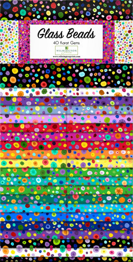 2-1/2in Strips Essential Glass Beads, 40pcs