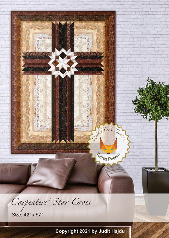 Carpenters' Star Cross Pattern  Pattern - StoryQuilts.com