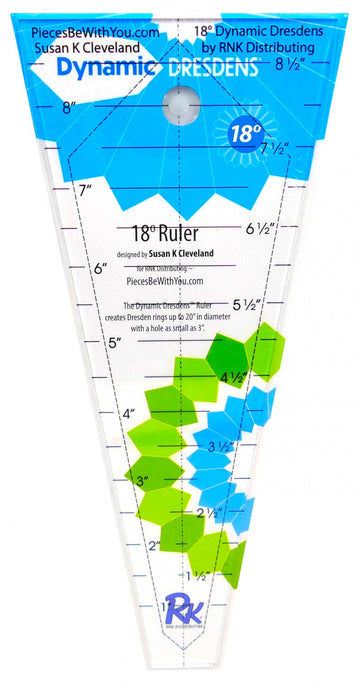 Dresden Ruler 18 Degree # QS-R-18DR