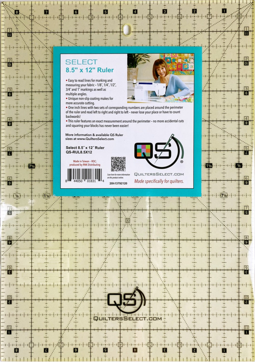 Non-Slip Ruler 8-1/2in x 12in