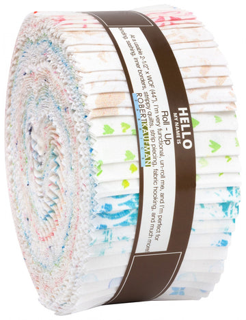 2-1/2in Strips A Little Rain White 40pcs/bundle  Fabric - StoryQuilts.com