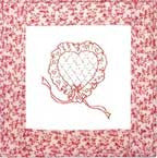 Heart - Redwork  Pattern - StoryQuilts.com