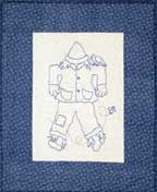 Scarecrow - Redwork  Pattern - StoryQuilts.com