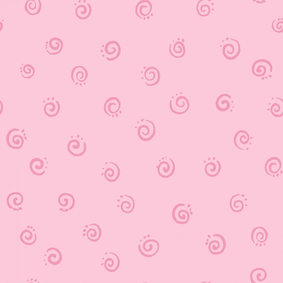 Pink Swirl by Susybee  Fabric - StoryQuilts.com