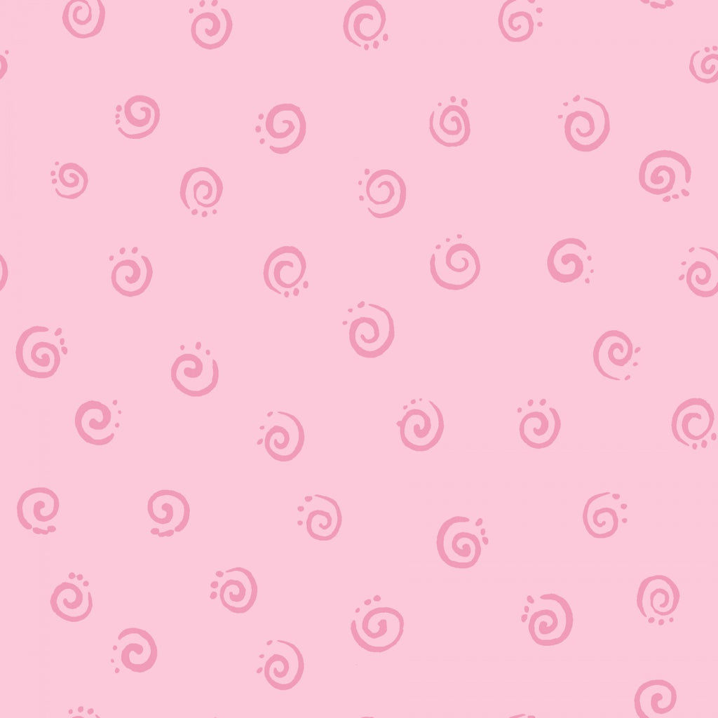 Pink Swirl by Susybee  Fabric - StoryQuilts.com