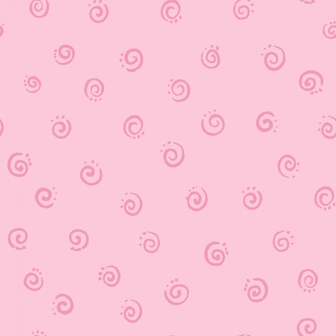 Pink Swirl by Susybee  Fabric - StoryQuilts.com