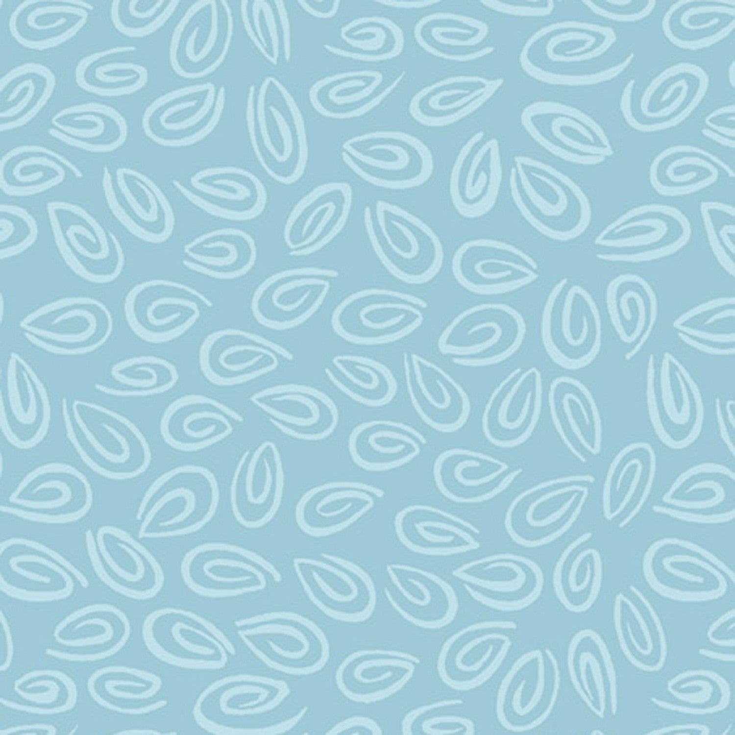 Turquoise Swirls by Susybee  Fabric - StoryQuilts.com