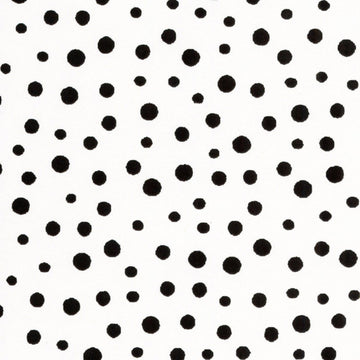 Black on White Irregular Dot  Fabric - StoryQuilts.com