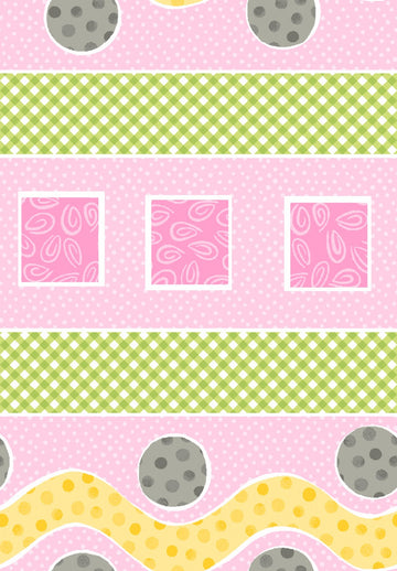 Pink Lal the Lamb Rickrack Stripe
