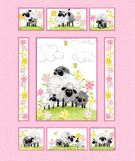 Pink Lal the Lamb Panel SB20300-520