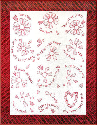 He Loves Me  Pattern - StoryQuilts.com