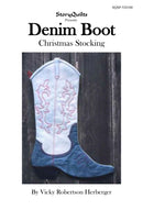 Denim Boot Christmas Stocking Pattern-2