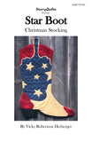 Star Boot Christmas Stocking Quilting Pattern