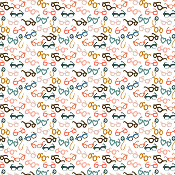 White Glasses Vanity Fur by Dear Stella  Fabric - StoryQuilts.com