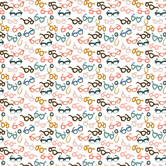 White Glasses Vanity Fur by Dear Stella