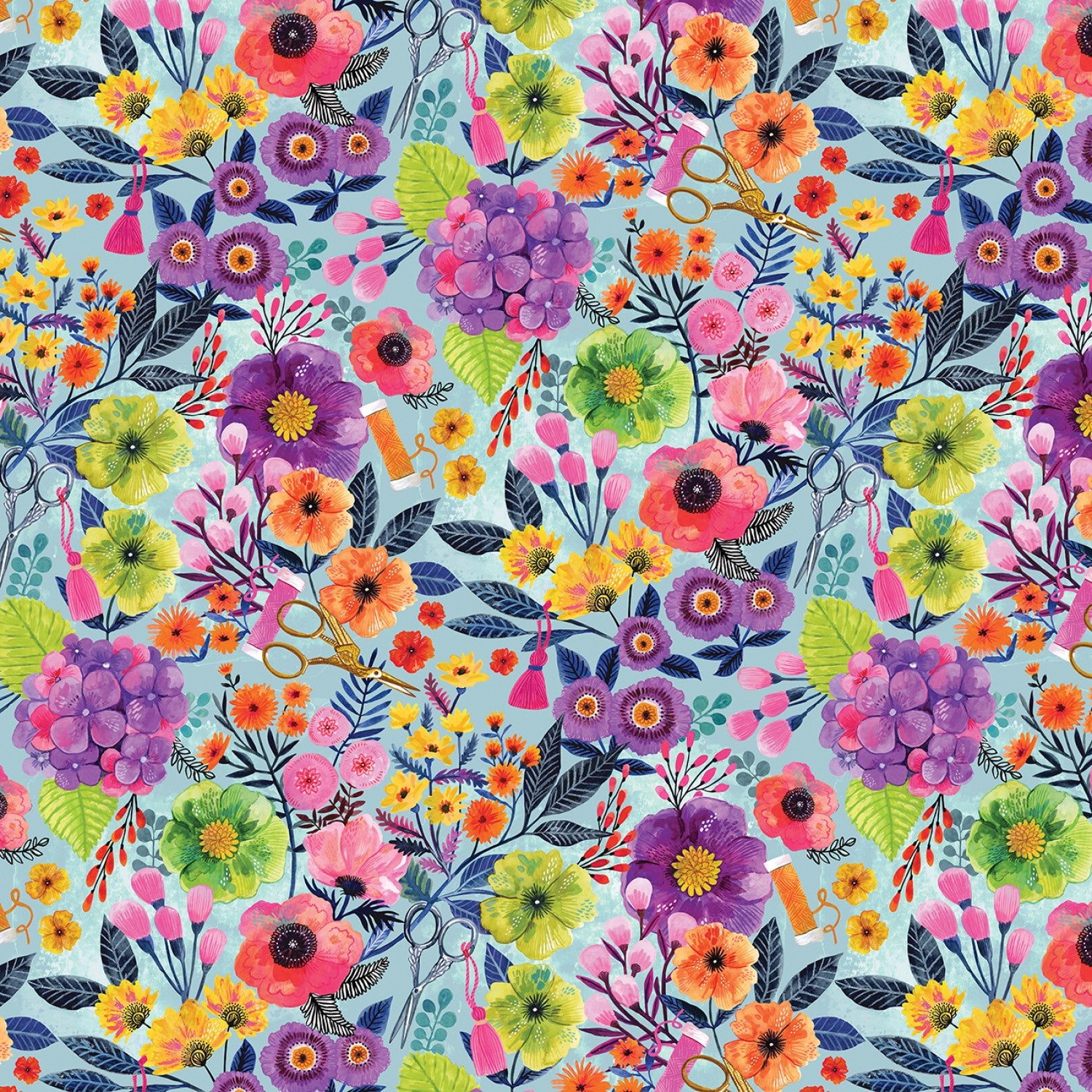 Sew Mischievous Florals Multi