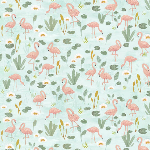 Flamingo Pond from Let's Get Wild by Clara Jean for Dear Stella