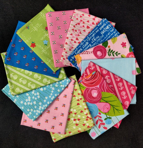 Simply Happy 13 Fat Quarter Pack  Fabric - StoryQuilts.com