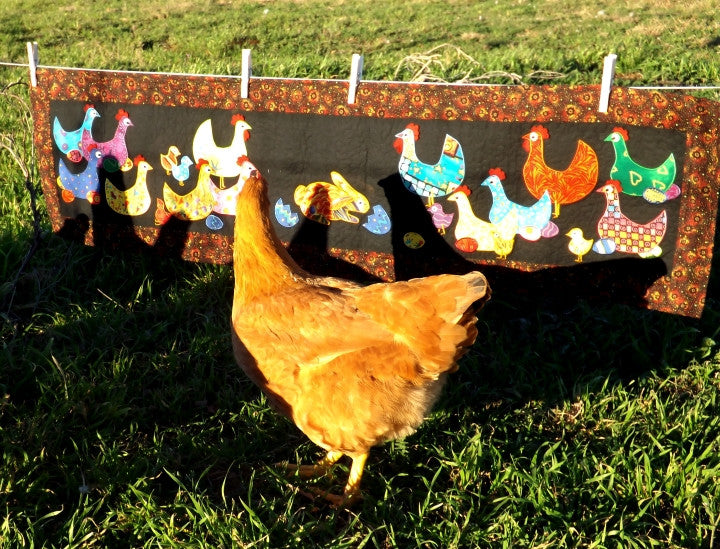 Jana's Chickens  Pattern - StoryQuilts.com