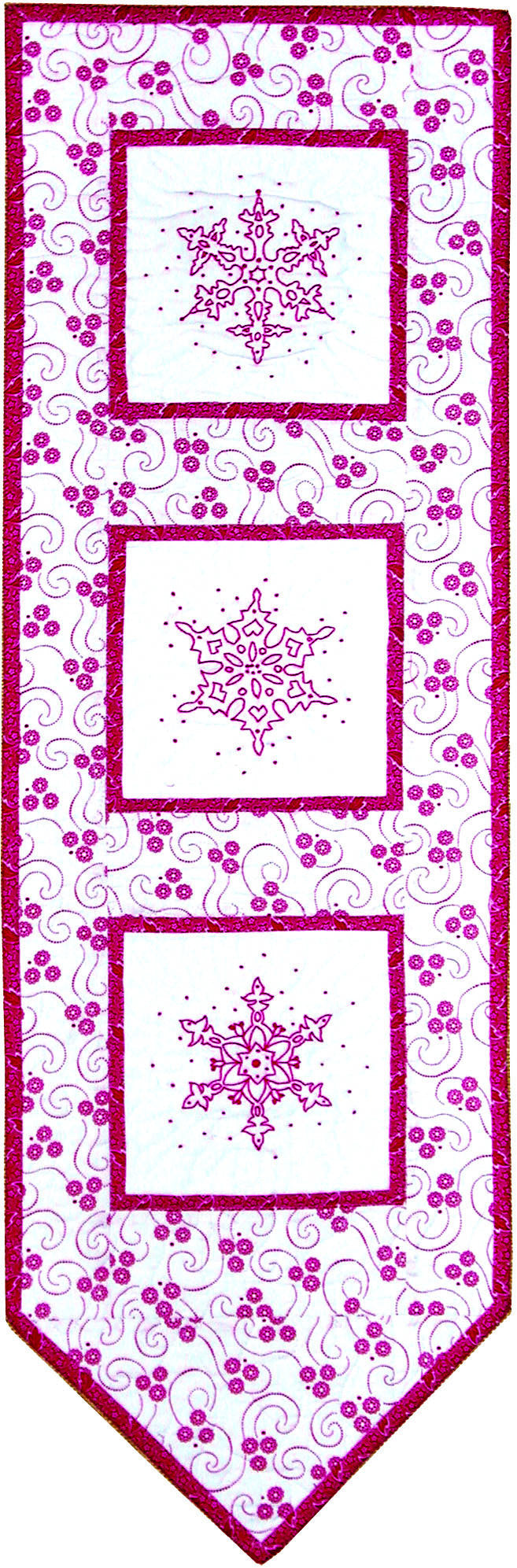 Snowflake Banner  Pattern - StoryQuilts.com