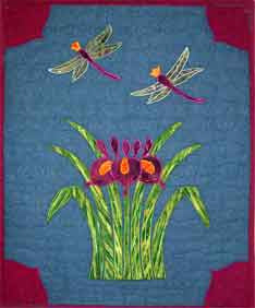 Kit - Summer Iris  Kit - StoryQuilts.com