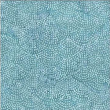 Hoffman Fabrics Bali Batik Dotty Scallop Big Sur  Fabric - StoryQuilts.com