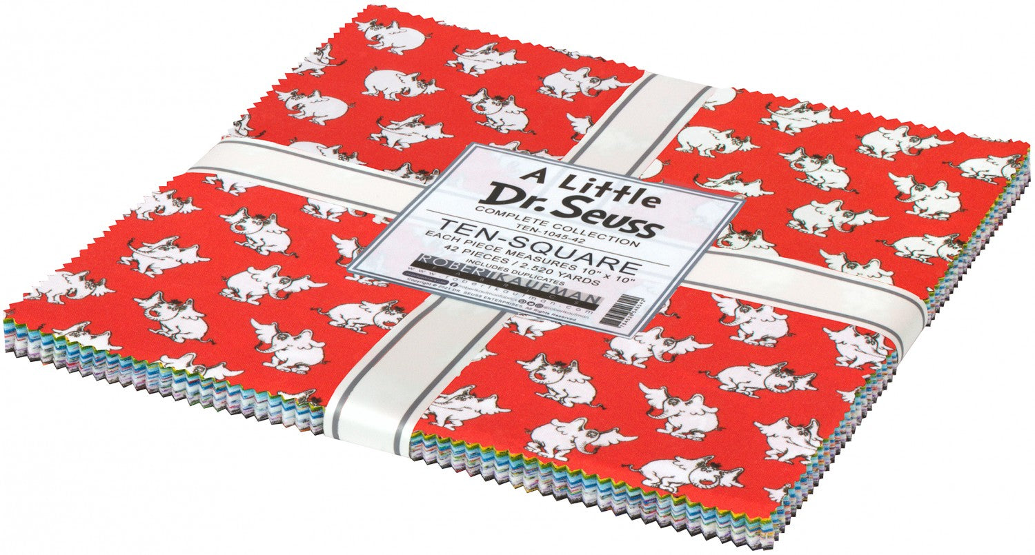 A Little Dr. Seuss 10 inch squares 42 pc Bundle