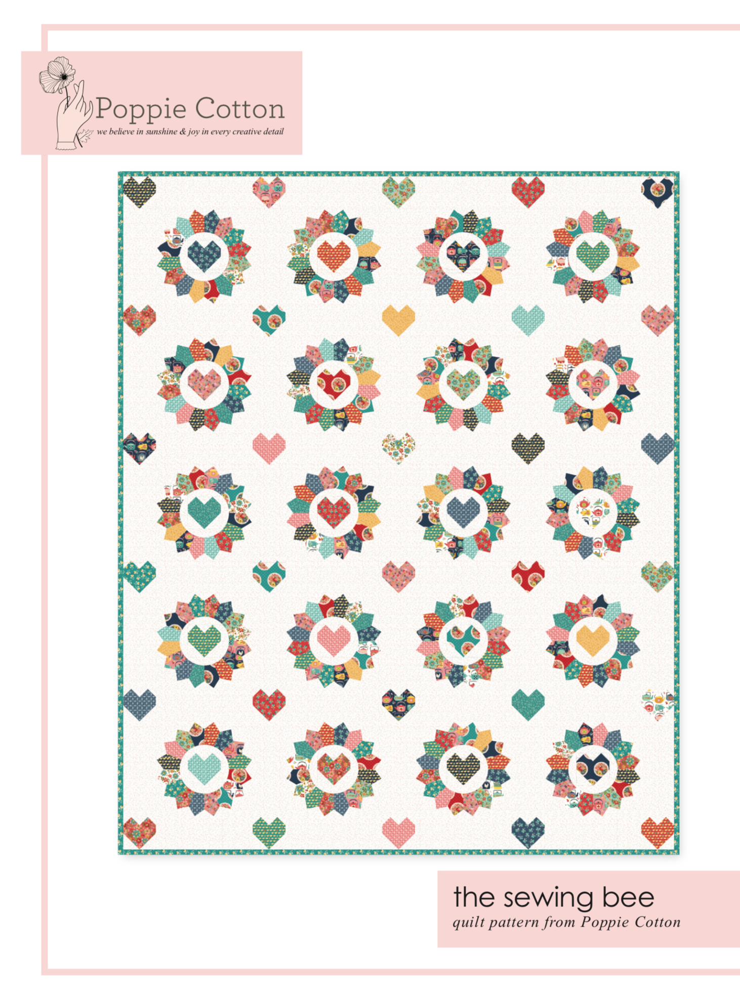 The Sewing Bee Quilt Kit featuring Betsy's Sewing Kit from Poppie Cotton - 0