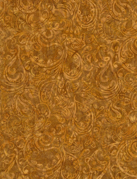 Timeless Treasures Nutmeg Tonga Batiks Nutmeg Paisley Batik  Fabric - StoryQuilts.com