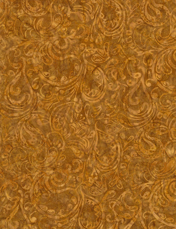 Timeless Treasures Nutmeg Tonga Batiks Nutmeg Paisley Batik  Fabric - StoryQuilts.com
