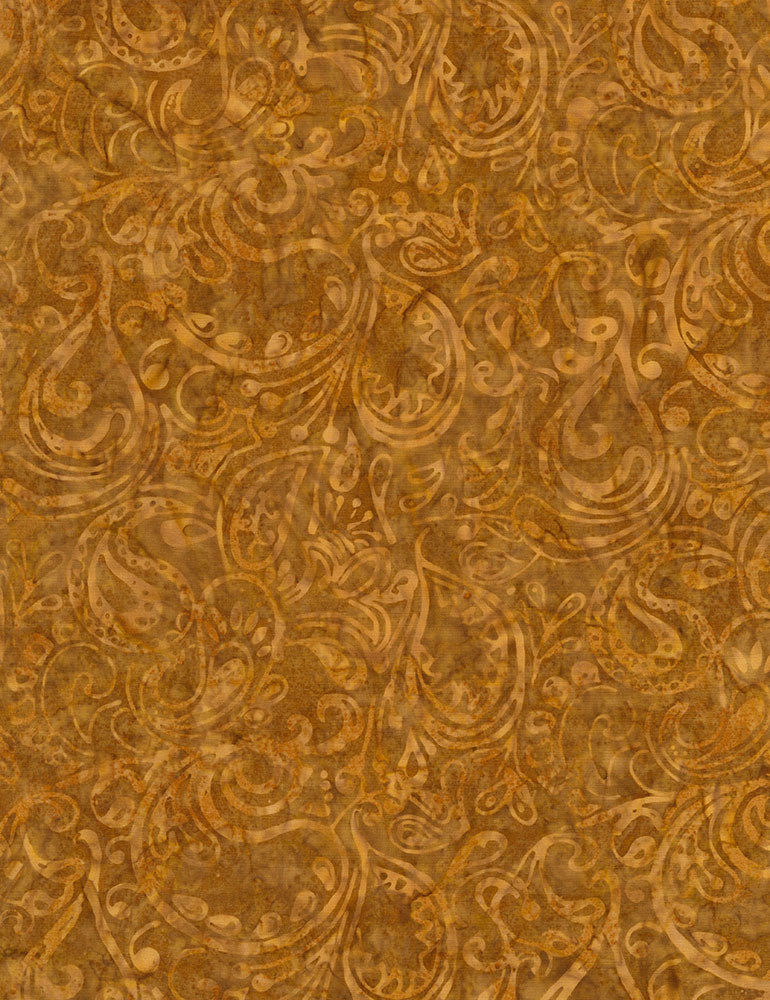 Timeless Treasures Nutmeg Tonga Batiks Nutmeg Paisley Batik  Fabric - StoryQuilts.com