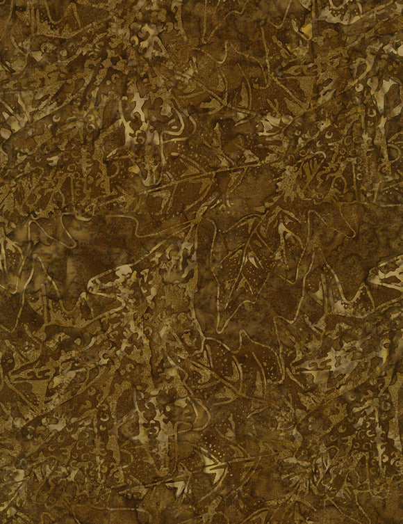 Timeless Treasures Nutmeg Tonga Batiks Autumn Leaves  Fabric - StoryQuilts.com