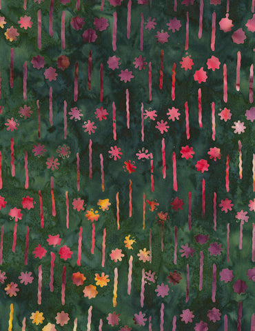 Timeless Treasures Tonga Orchid Batiks Shooting Stars - Spruce  Fabric - StoryQuilts.com