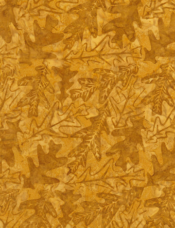 Timeless Treasures Nutmeg Tonga Batiks Oakleaf Batik -  Fabric - StoryQuilts.com