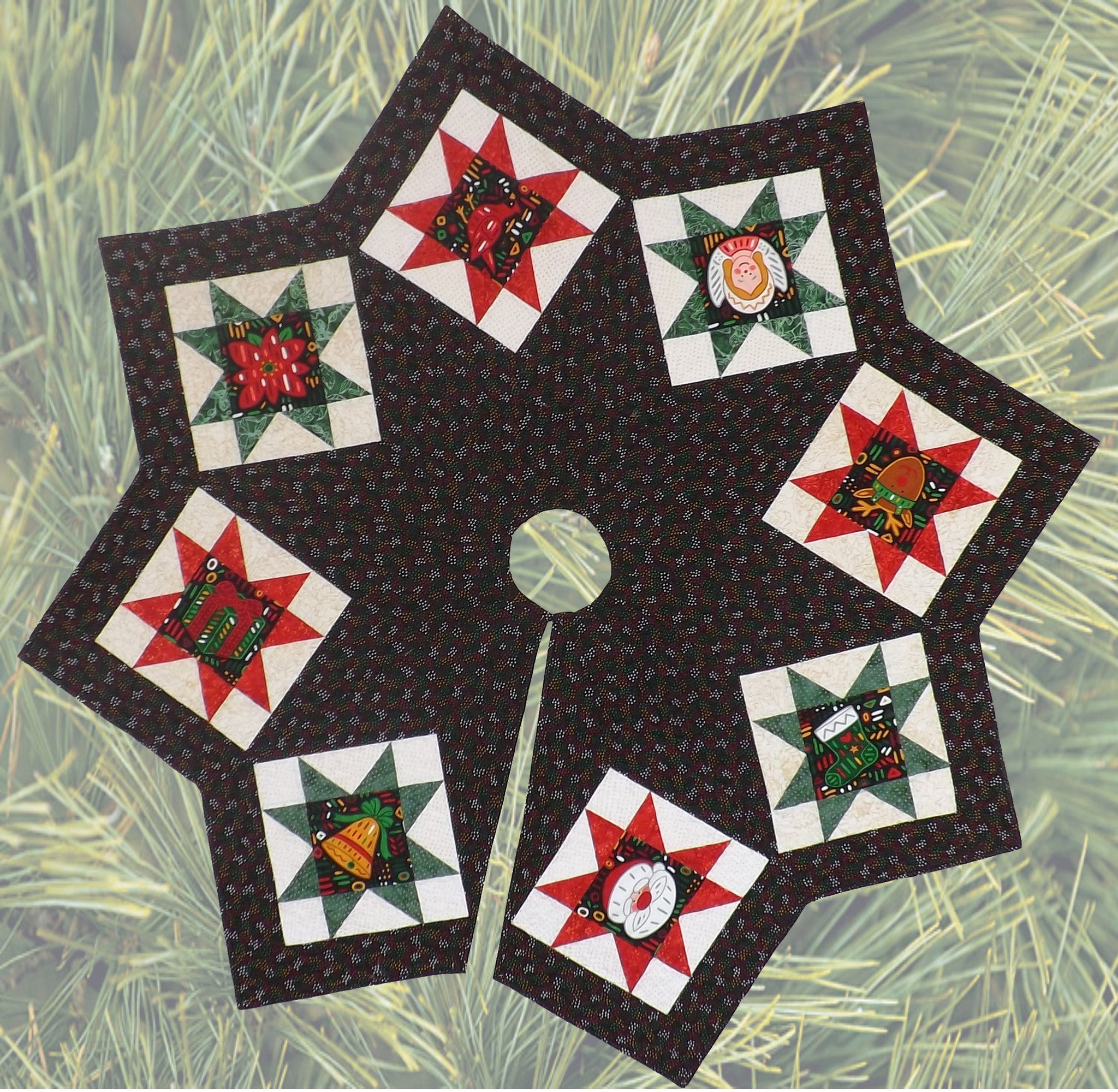 Christmas Tree Skirt  Pattern - StoryQuilts.com