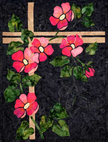 Wild Rose - Trellis Quilts  Pattern - StoryQuilts.com