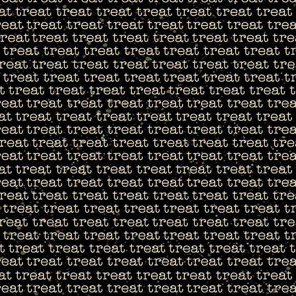 Black Treat Words - Snarky Cats Collection  by Clothworks