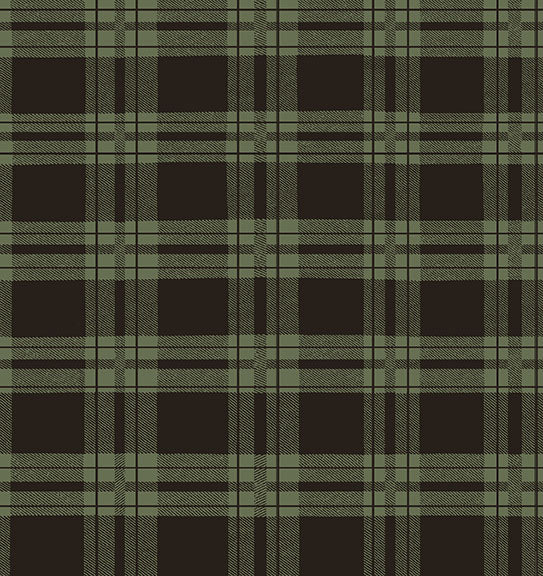 Living the Dream Plaid Blanket Y3442-112 Light Forest by Clothworks