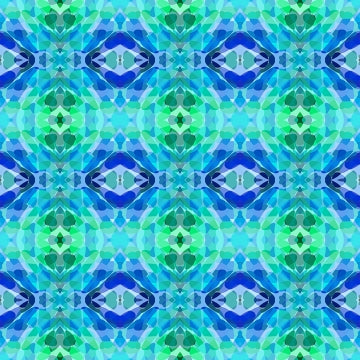 Vibrant Life Digital Kaleidoscope Y3546-90 Blue