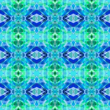 Vibrant Life Digital Kaleidoscope Y3546-90 Blue