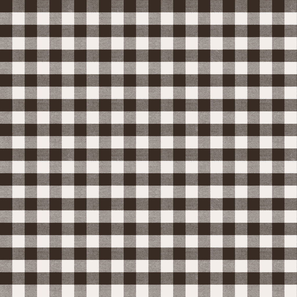 Happy Day Farm - Dark Brown Gingham