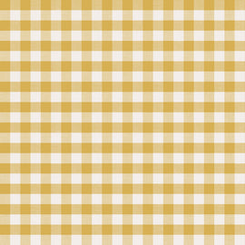 Happy Day Farm - Gold Gingham,  sold in half yard increments