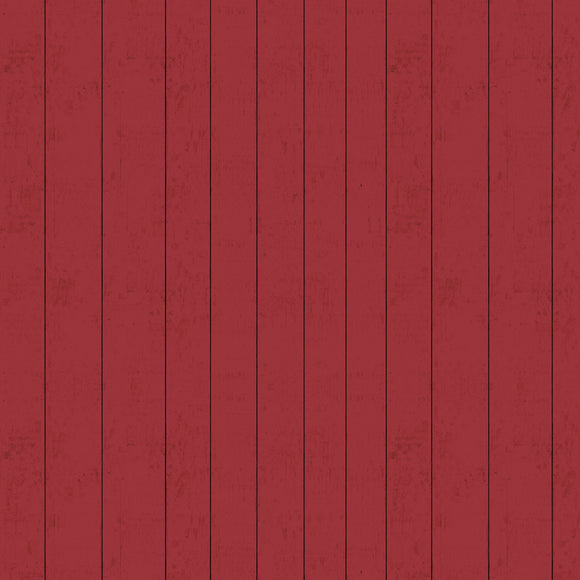 Happy Day Farm - Red Barnboard, sold in 1/2 yard increments