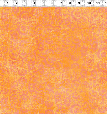 Zen Jacobean Tonal Y3768-36 Orange  Fabric - StoryQuilts.com