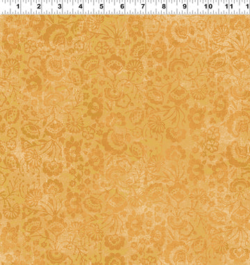 Zen Jacobean Tonal Y3768-68 Gold  Fabric - StoryQuilts.com