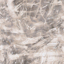 Chromatic Trails Scribbles - Stone  Fabric - StoryQuilts.com